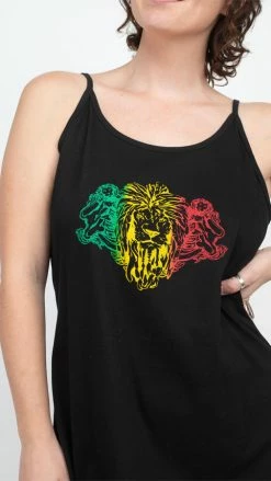 Lakhays Mighty Judah Tribe Rasta Reggae Tank Dress-Africa