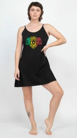 Lakhays Mighty Judah Tribe Rasta Reggae Tank Dress-Africa