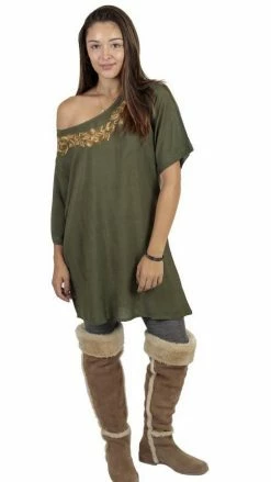 Lakhays Women's Garden Wreath Off Shoulder Casual Beach Tunic Top Dress Dresses 15 Lakhays Women's Garden Wreath Off Shoulder Casual Beach Tunic Top Dress Dresses