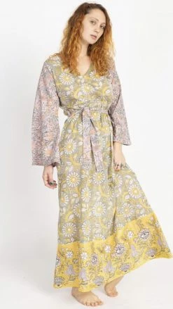 Lakhays Block Printed Third Eye Maxi Dress