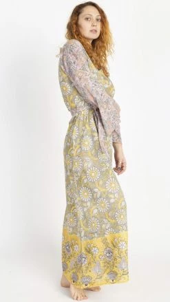 Lakhays Block Printed Third Eye Maxi Dress