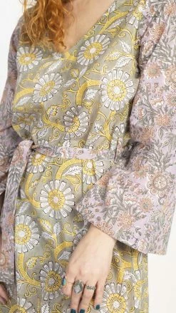 Lakhays Block Printed Third Eye Maxi Dress