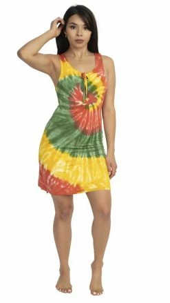 Lakhays Rasta Tie Dye Racer Back Dress