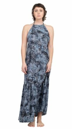 Lakhays Batik Halter Maxi Dress New Arrivals