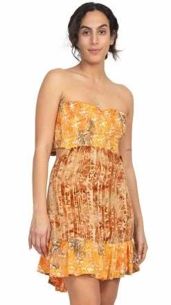 Lakhays Tie-dye Bandeau Dress