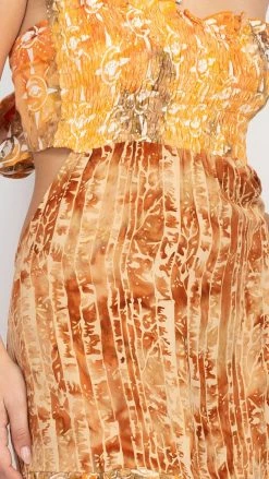 Lakhays Tie-dye Bandeau Dress