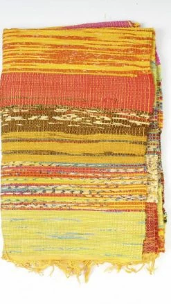 Lakhays Rugs Handwoven Recycled Sari Boho Area Rug