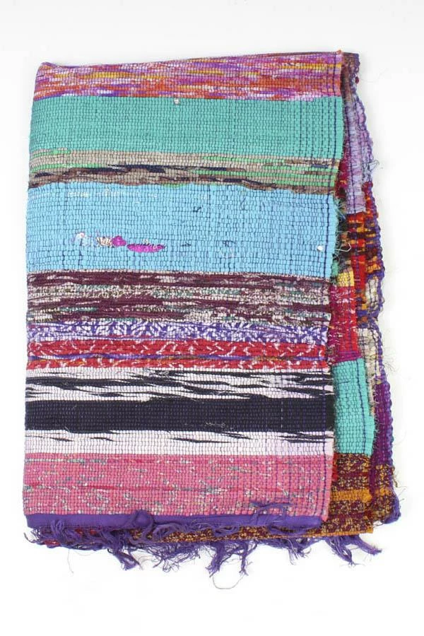 Lakhays Rugs Handwoven Recycled Sari Boho Area Rug 4 Lakhays Rugs Handwoven Recycled Sari Boho Area Rug