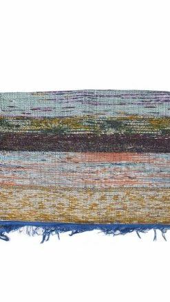 Lakhays Handwoven Recycled Sari Runner Yoga Mat Rugs 14 Lakhays Handwoven Recycled Sari Runner Yoga Mat Rugs