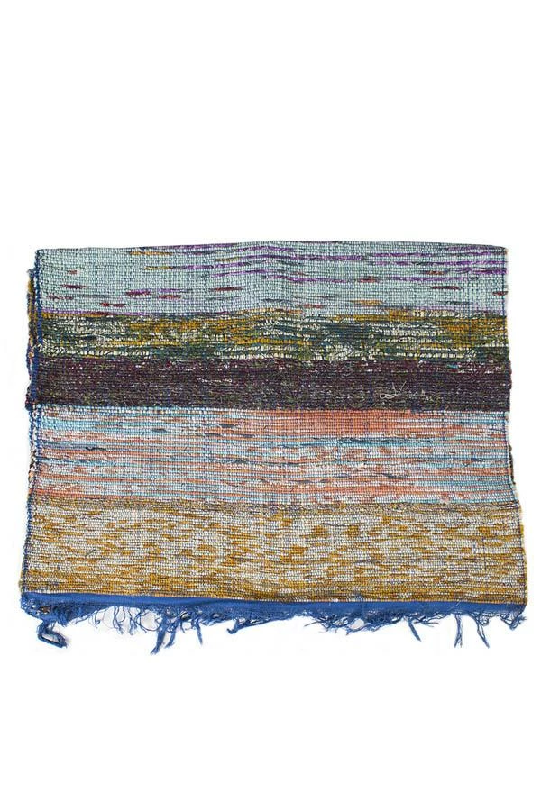 Lakhays Handwoven Recycled Sari Runner Yoga Mat Rugs 6 Lakhays Handwoven Recycled Sari Runner Yoga Mat Rugs
