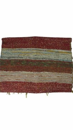 Lakhays Handwoven Recycled Sari Runner Yoga Mat Rugs 15 Lakhays Handwoven Recycled Sari Runner Yoga Mat Rugs