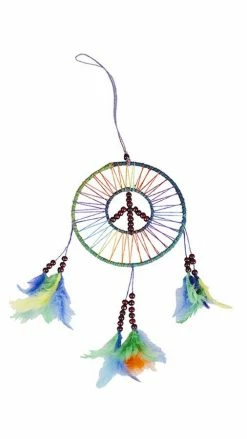 Lakhays Rainbow Peace And Love Dreamcatcher