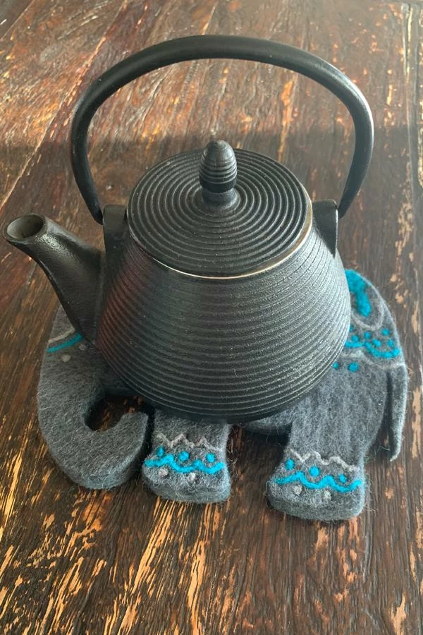 Lakhays New Arrivals Elephant Felt Trivets 4 Lakhays New Arrivals Elephant Felt Trivets