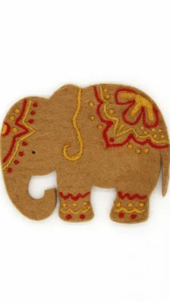 Lakhays New Arrivals Elephant Felt Trivets