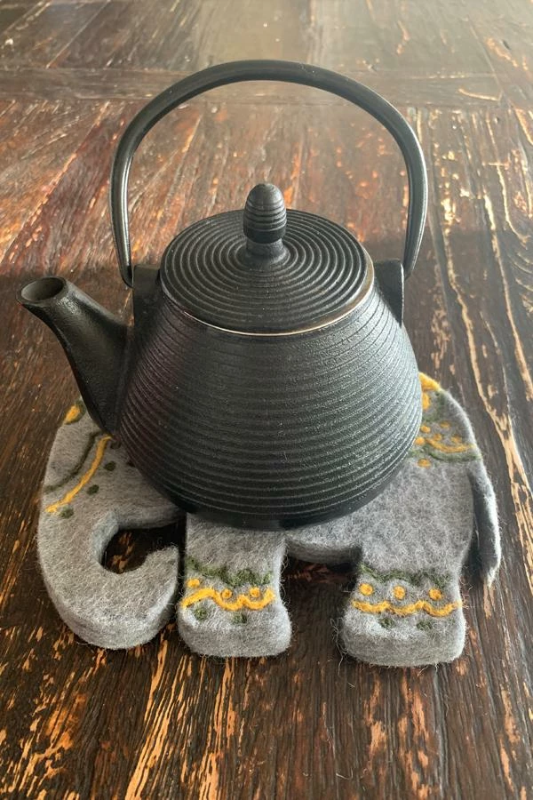 Lakhays New Arrivals Elephant Felt Trivets 6 Lakhays New Arrivals Elephant Felt Trivets