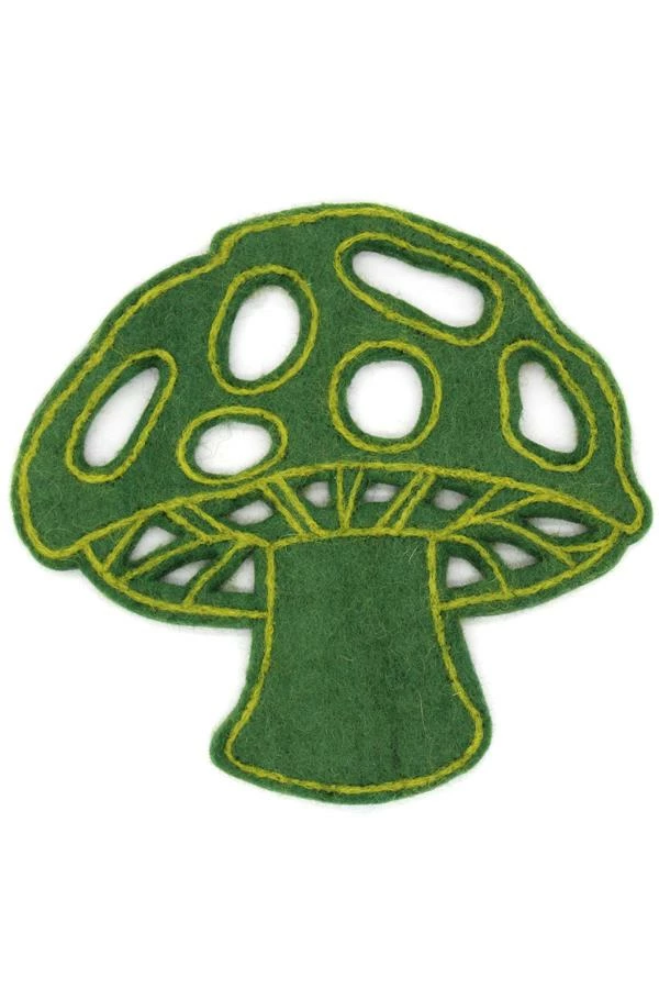 Lakhays New Arrivals Mushroom Felt Trivets 3 Lakhays New Arrivals Mushroom Felt Trivets