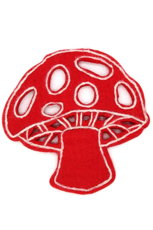 Lakhays New Arrivals Mushroom Felt Trivets 1 Lakhays New Arrivals Mushroom Felt Trivets
