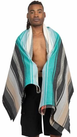 Lakhays New Arrivals Serape Stripe Beach Blanket