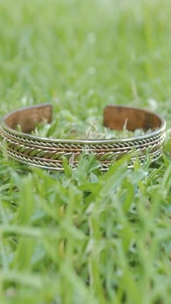 Lakhays Newa Brown Copper Bracelet