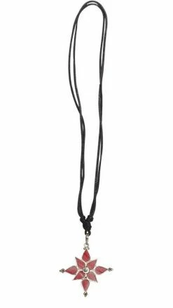 Lakhays Gifts Bird's Eye View Coral Lotus Pendant 7 Lakhays Gifts Bird's Eye View Coral Lotus Pendant