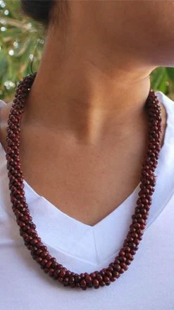 Lakhays Gifts Prayer Bead Rose Mala-red-ons Size