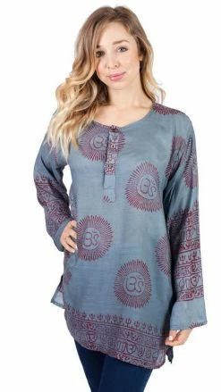 Lakhays Tank Tops Om Mantra Light Summer Kurta