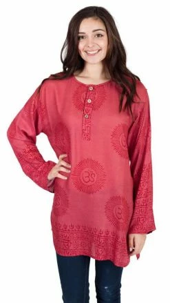 Lakhays Tank Tops Om Mantra Light Summer Kurta