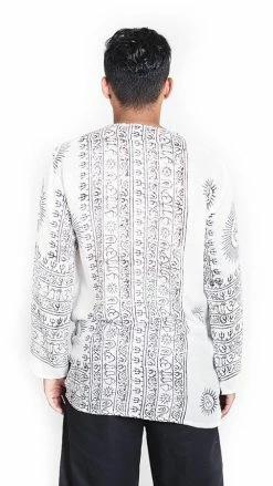 Lakhays Shirts Om Mantra Light Summer Kurta