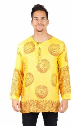 Lakhays Shirts Om Mantra Light Summer Kurta