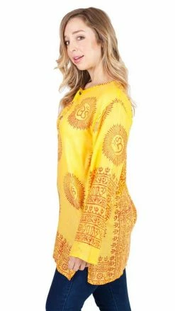 Lakhays Shirts Om Mantra Light Summer Kurta