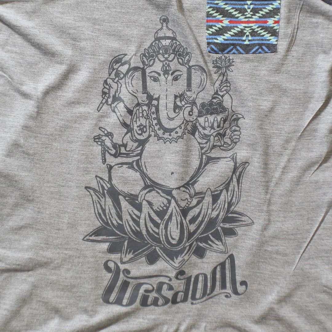 Lakhays Men's Grey Sleeveless Ganeshia Muscle Yoga Beach Top W/Pocket 3 Lakhays Men's Grey Sleeveless Ganeshia Muscle Yoga Beach Top W/Pocket