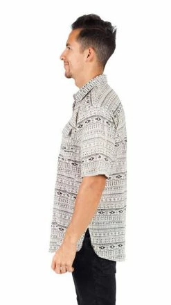 Lakhays Men's Cotton Half Sleeve Summer Kurta Top Shirt Shirts