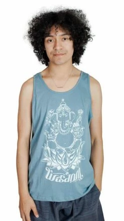 Lakhays Ganesha For Wisdom Cotton Tank
