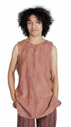 Lakhays Tank Tops Beach Basics Acid Wash Tank