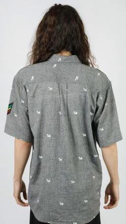 Lakhays Lion Of Judah Rasta Button Down