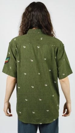 Lakhays Lion Of Judah Rasta Button Down