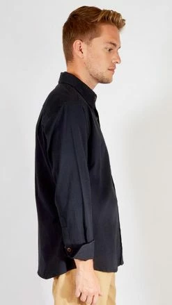 Lakhays Cotton Button-Down Long Sleeve Shirt