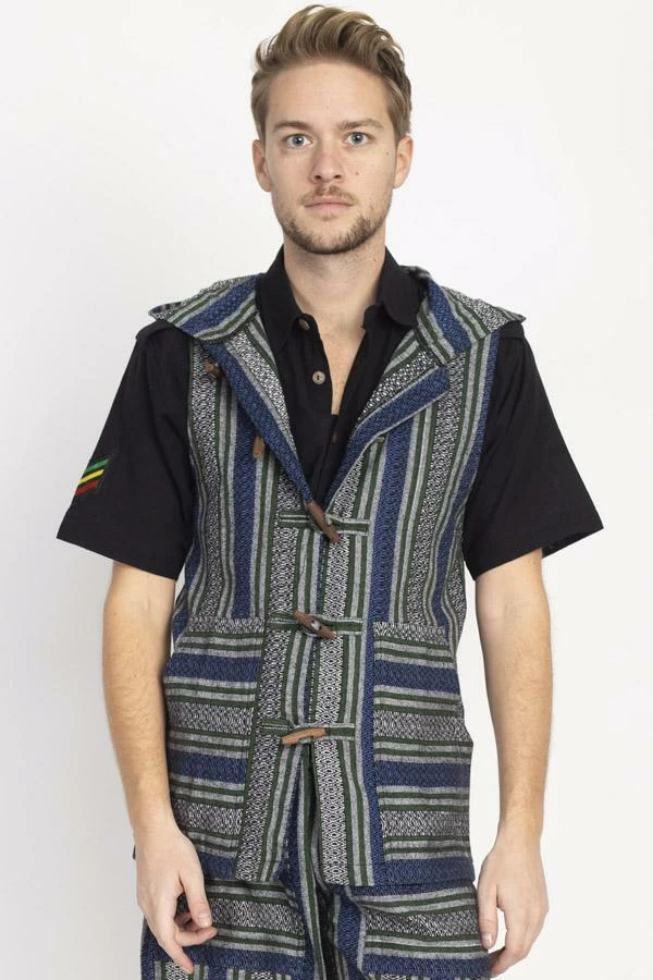 Lakhays New Arrivals Rustic Nepal Hooded Vest 1 Lakhays New Arrivals Rustic Nepal Hooded Vest