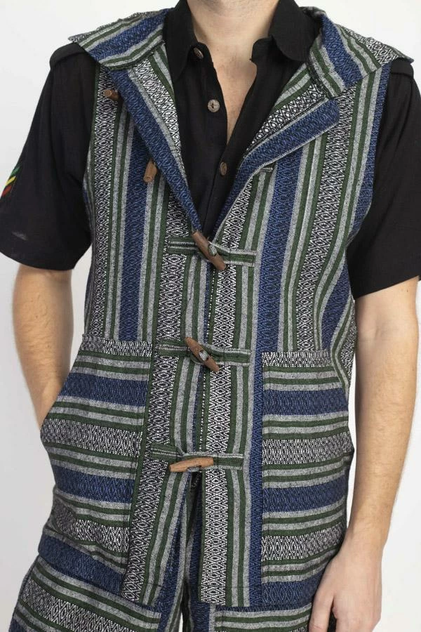 Lakhays New Arrivals Rustic Nepal Hooded Vest 4 Lakhays New Arrivals Rustic Nepal Hooded Vest