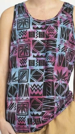 Lakhays 90's Print Tie-dye Mens' Tank Top 12 Lakhays 90's Print Tie-dye Mens' Tank Top