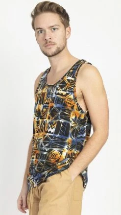 Lakhays 90's Print Tie-dye Mens' Tank Top 10 Lakhays 90's Print Tie-dye Mens' Tank Top