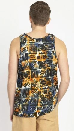 Lakhays 90's Print Tie-dye Mens' Tank Top 14 Lakhays 90's Print Tie-dye Mens' Tank Top