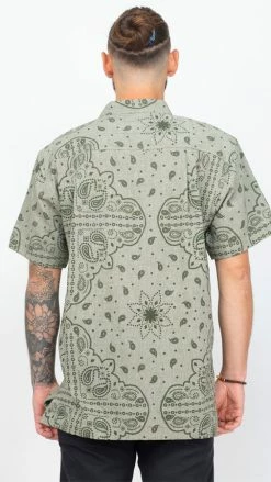 Lakhays Bandana Print Camp Shirt