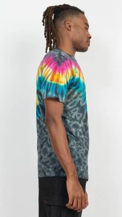 Lakhays Unisex Rainbow Arc Tie-Dye T-Shirt New Arrivals