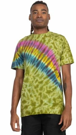 Lakhays Unisex Rainbow Arc Tie-Dye T-Shirt New Arrivals