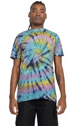 Lakhays New Arrivals Unisex Rainbow Arc Tie-dye T-Shirt