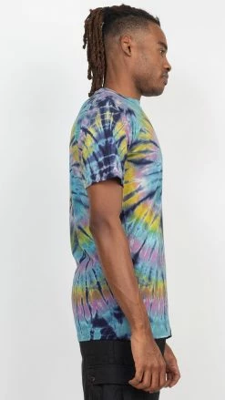 Lakhays New Arrivals Unisex Rainbow Arc Tie-dye T-Shirt