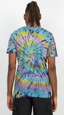 Lakhays New Arrivals Unisex Rainbow Arc Tie-dye T-Shirt