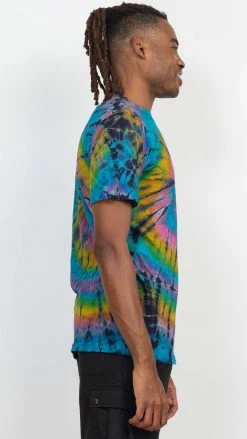 Lakhays New Arrivals Unisex Rainbow Arc Tie-dye T-Shirt