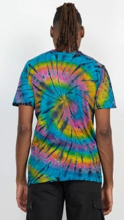 Lakhays New Arrivals Unisex Rainbow Arc Tie-dye T-Shirt